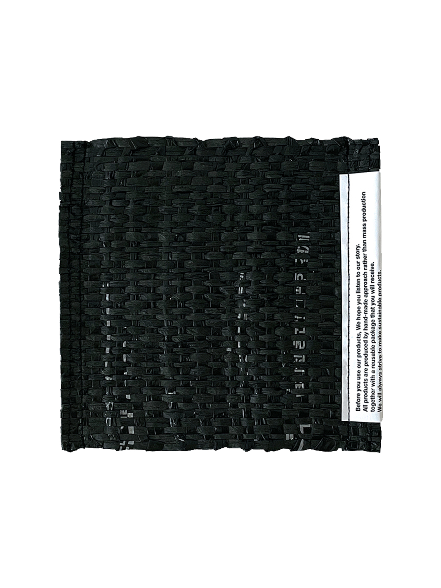 Sustainable Woven Coaster - Black
