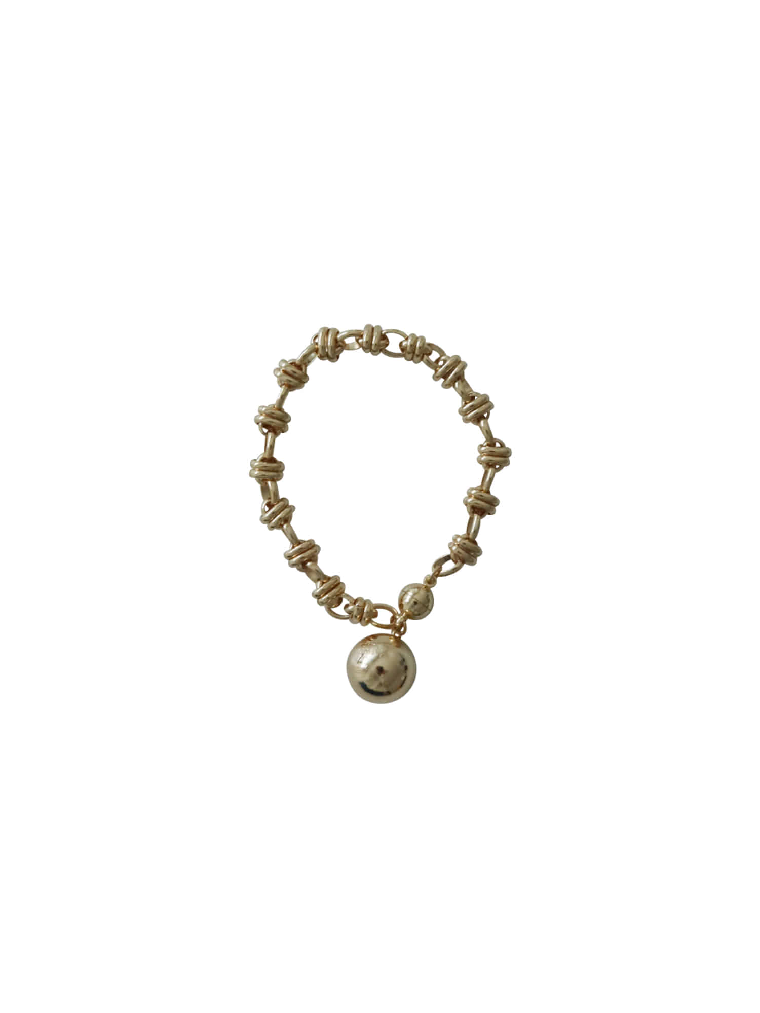 Layer Chain Ball Bracelet - Gold