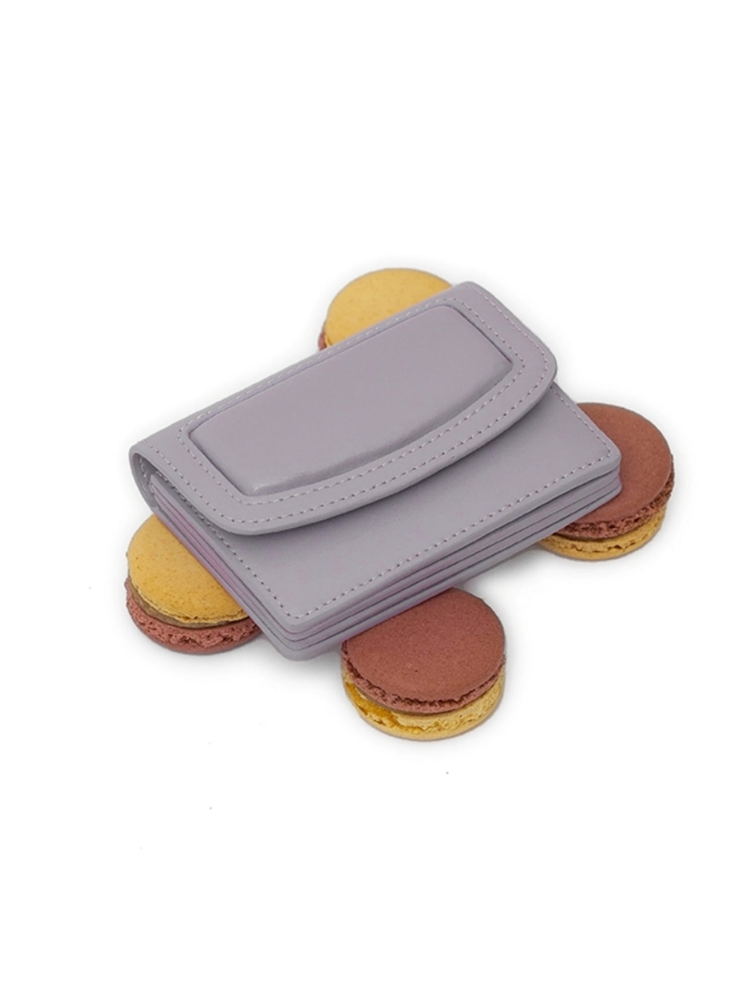 PALETTE Leather Card Case Wallet - Lavender