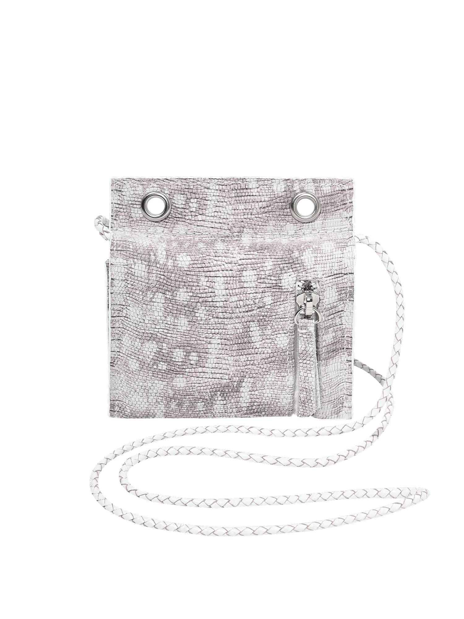 Pocket Mini Cross Bag - Gray Purple