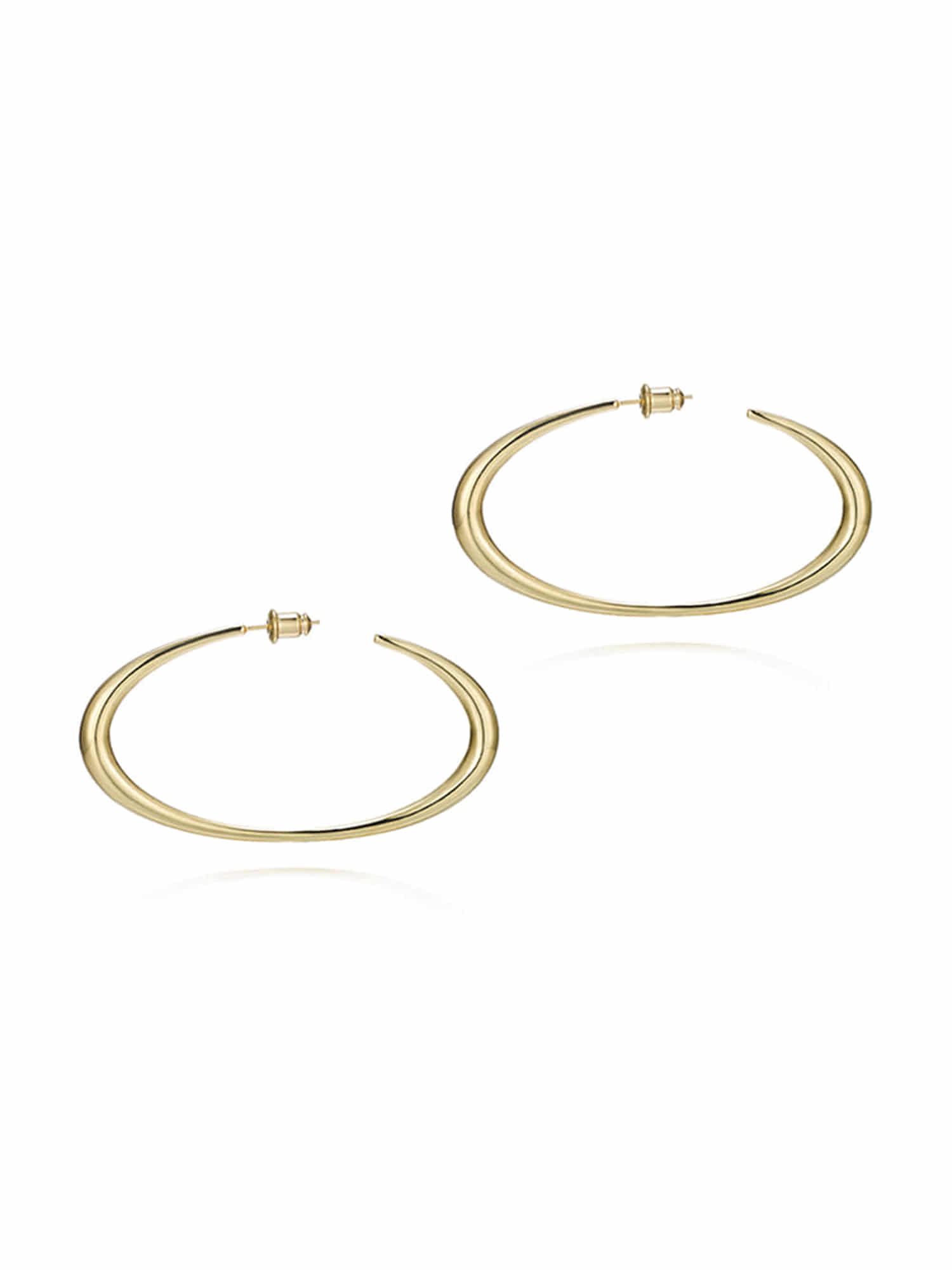 Saturn Hoop Earrings J No 8 Gold