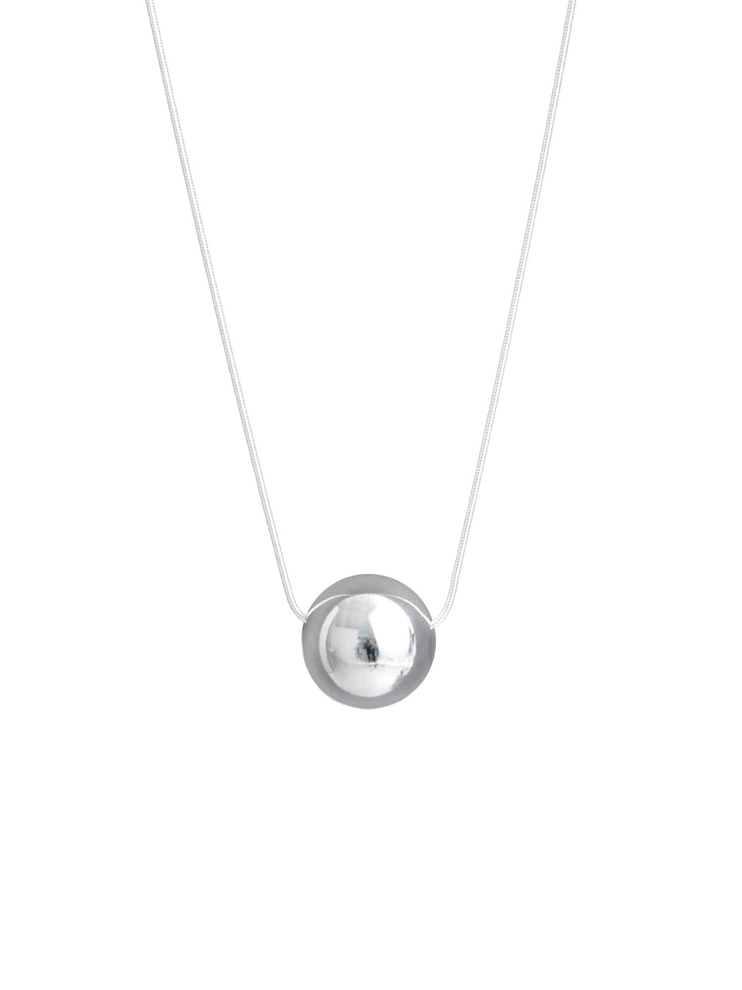Bold Silverball Necklace