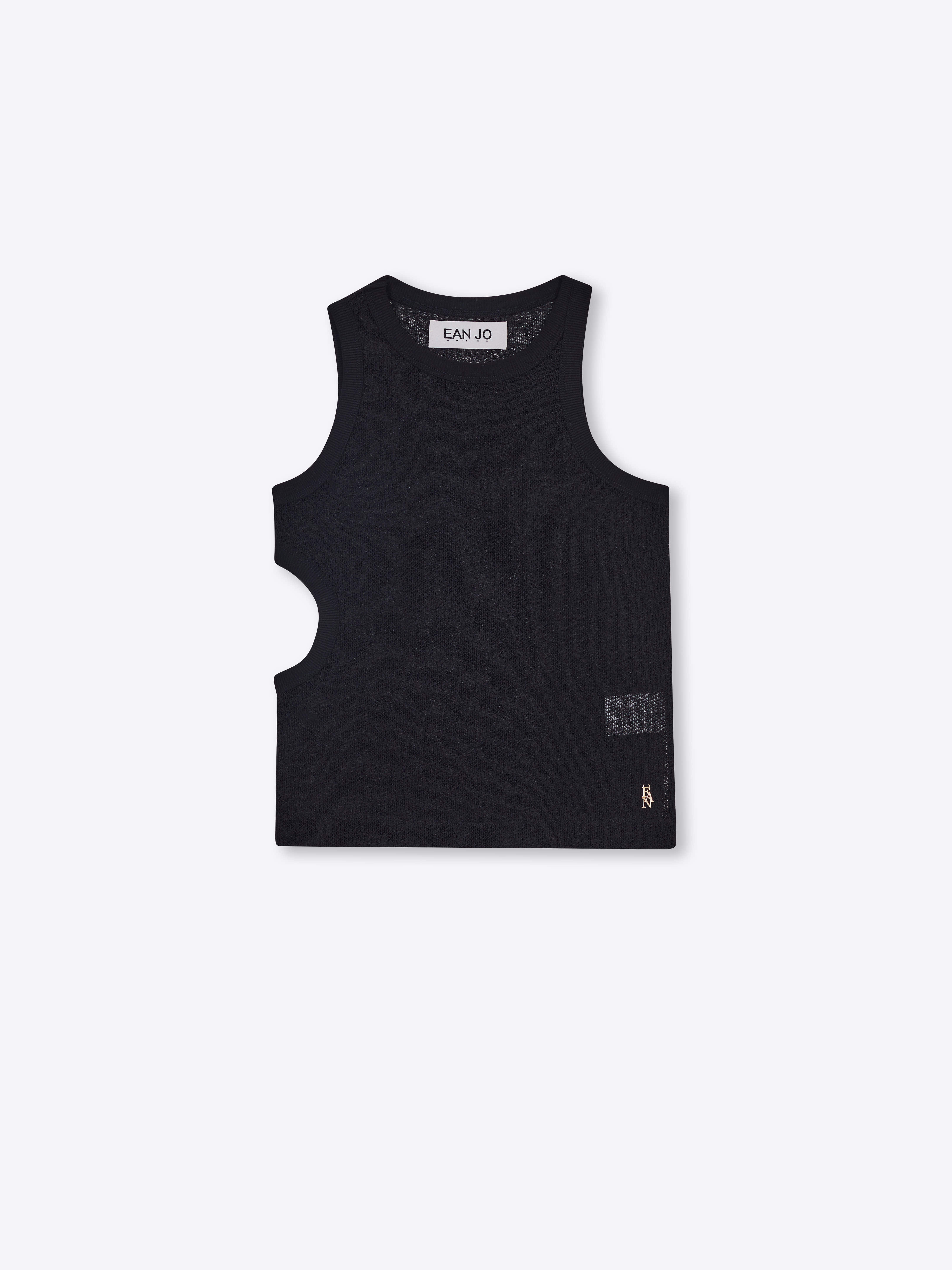 Side Cut-Out Sleeveless - Black