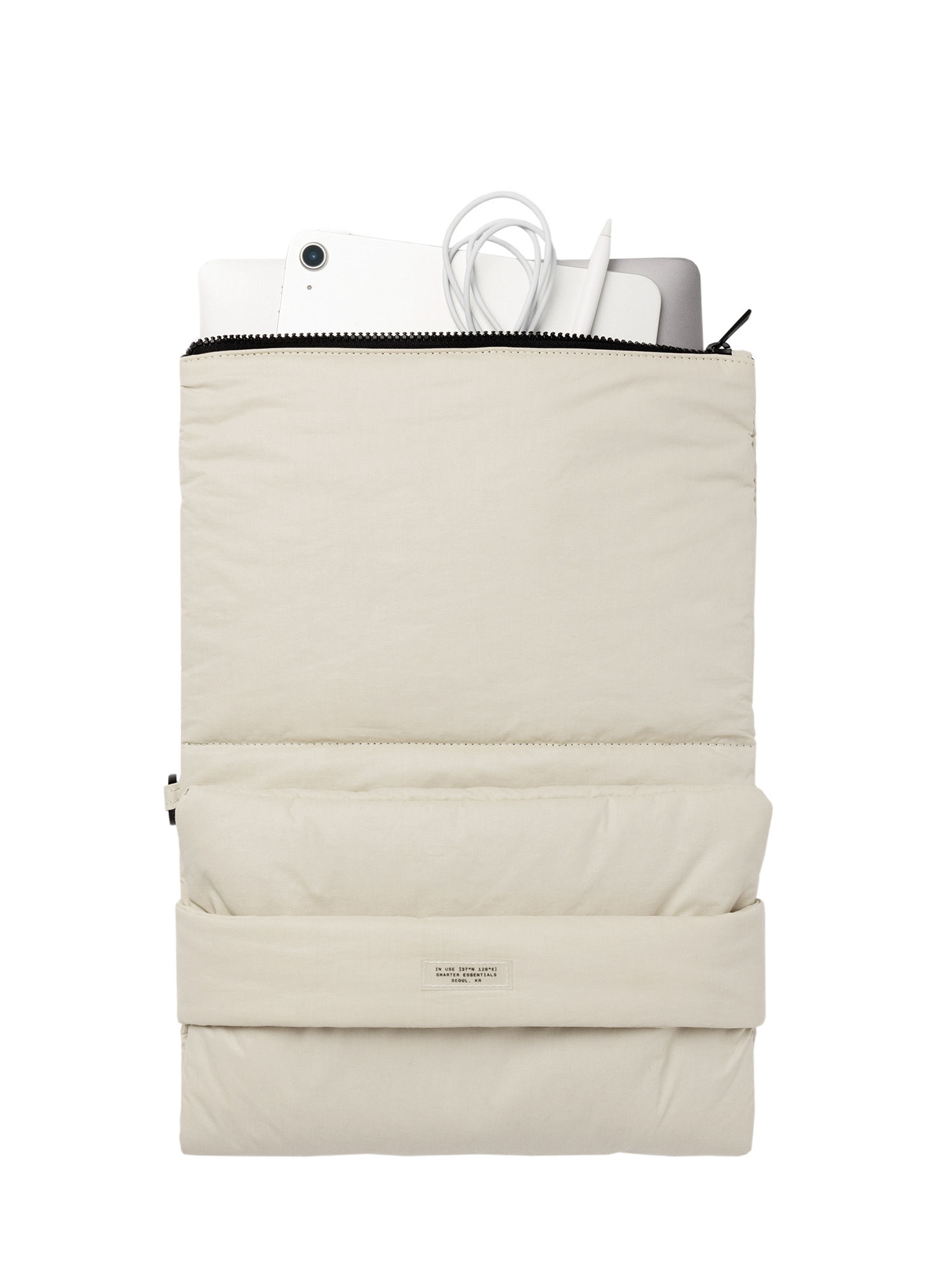 Antimicrobial Foldable Pouch 15&quot; Oat