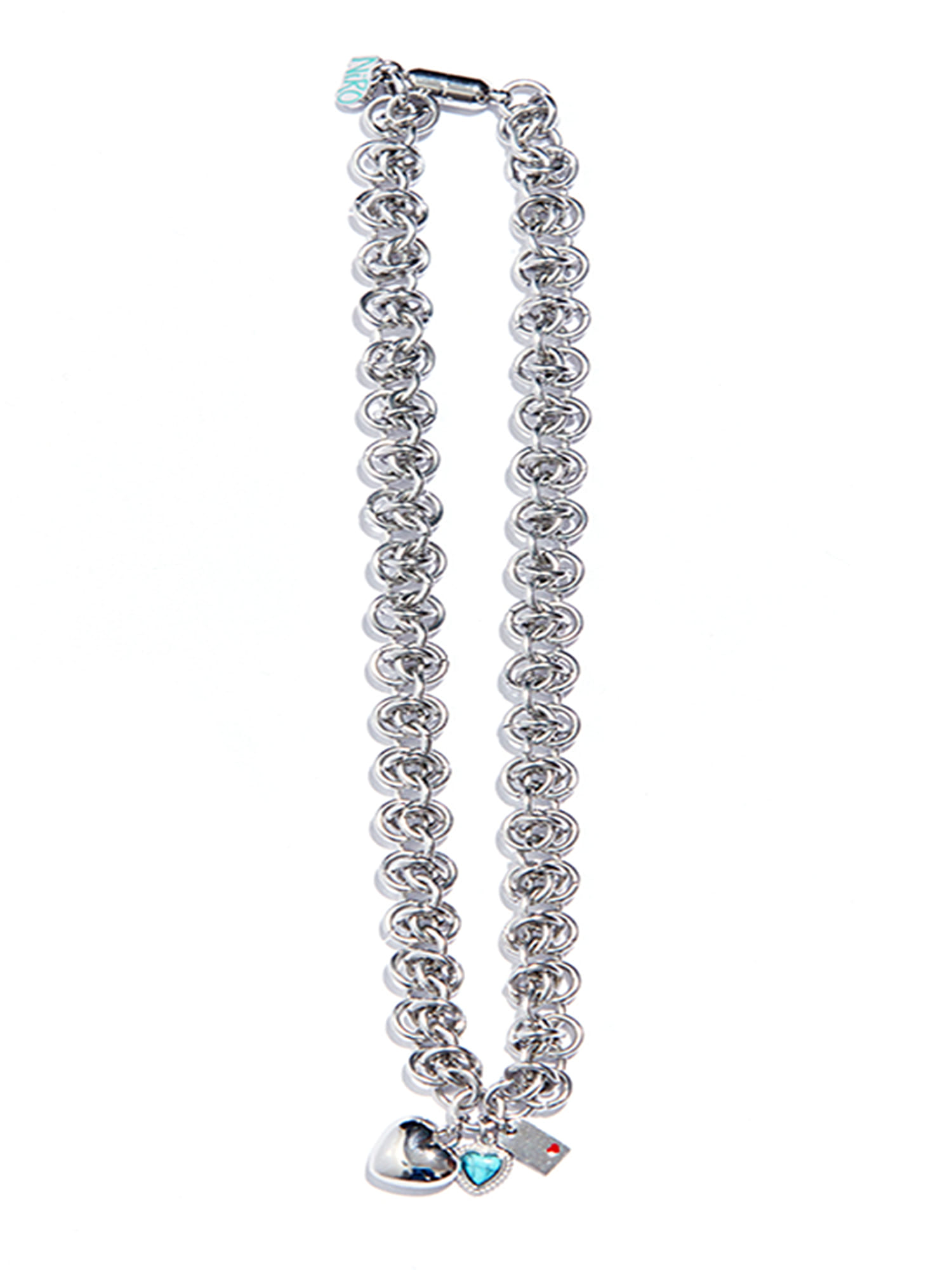 Triple Heart Byzantine Chain Necklace #90