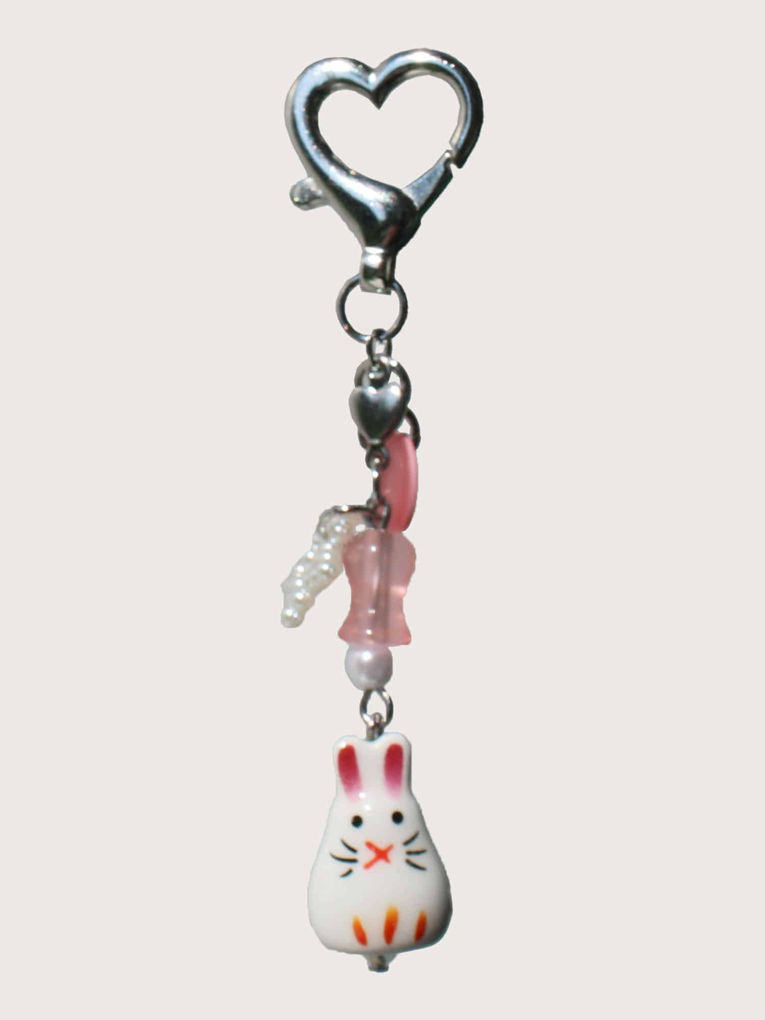 Bunny In The Moon Key-Ring