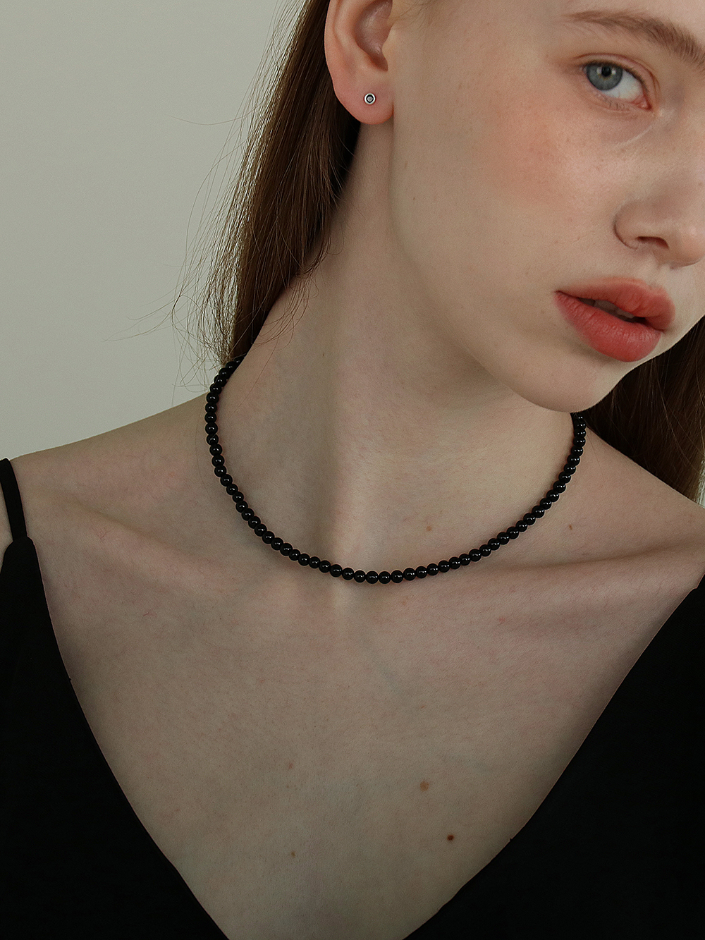 Black Onyx Necklace (4mm)