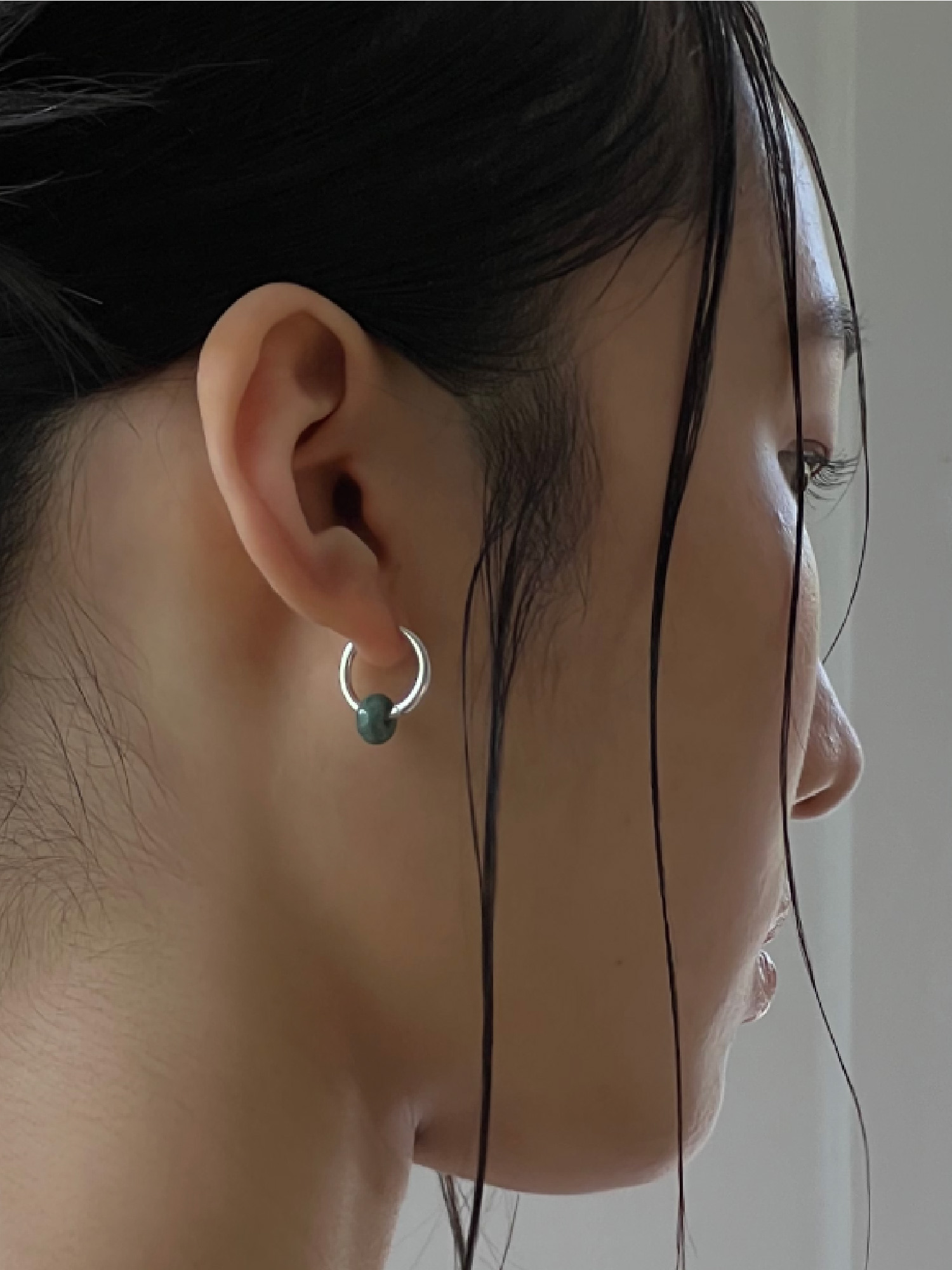 Jade One-Touch Earring