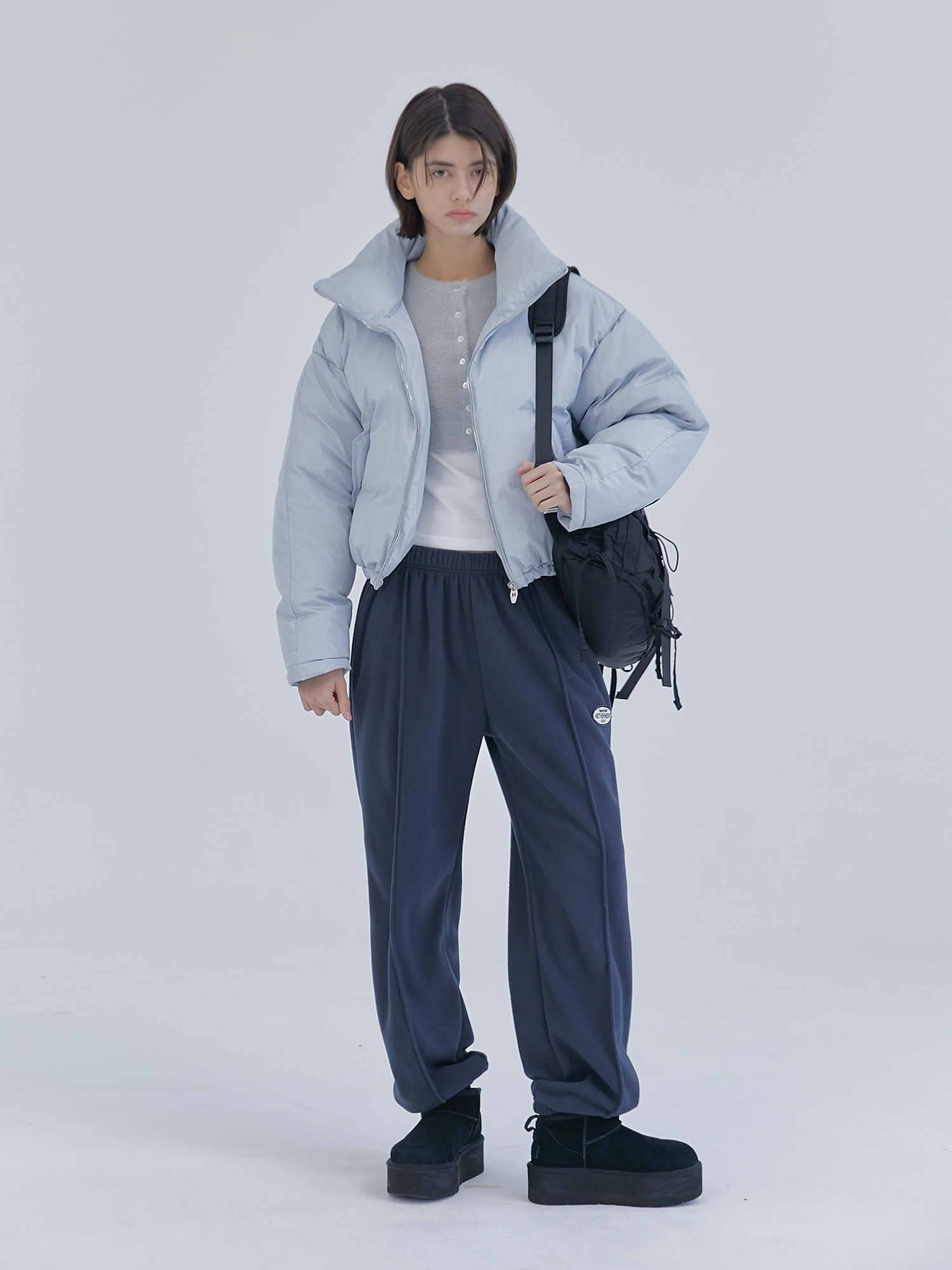 Hether Glossy Puffer - Baby Blue