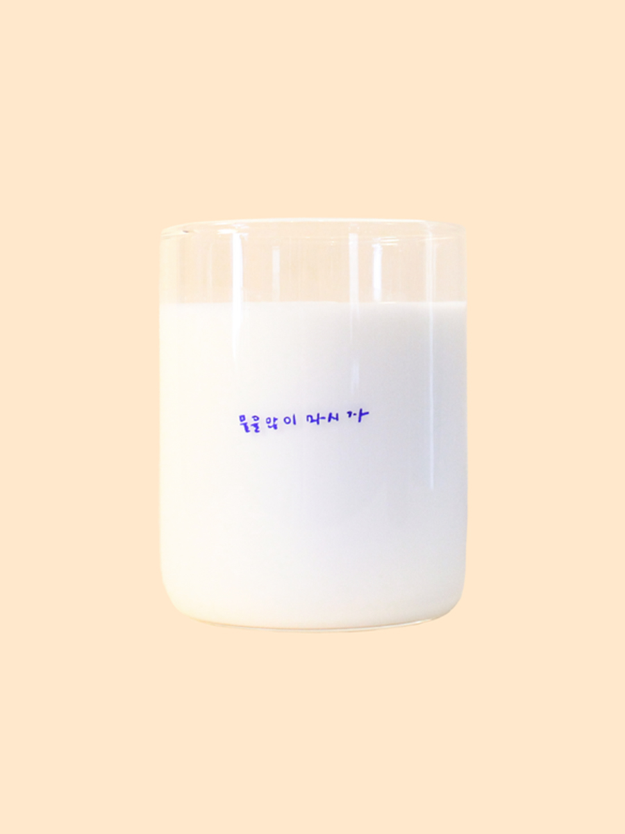 [drink more] message glass