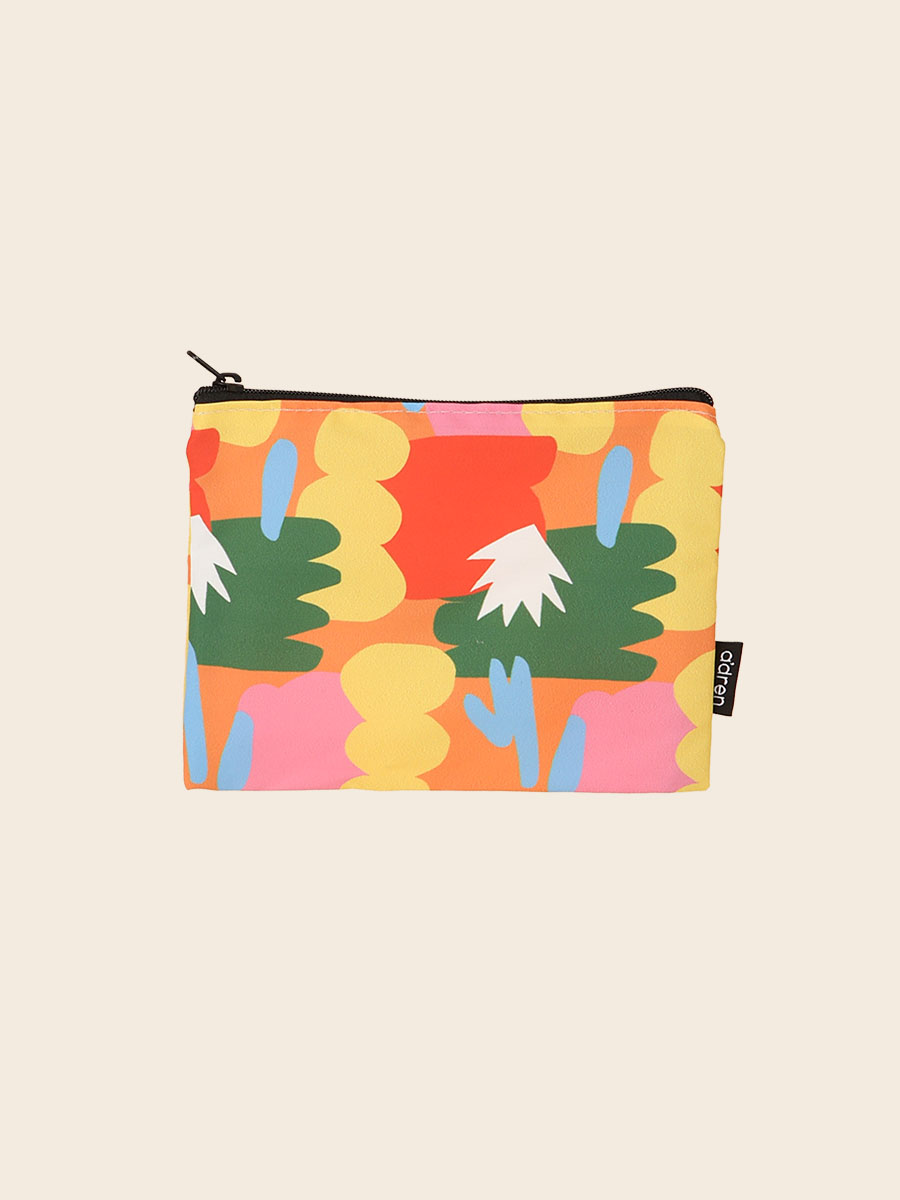 [tree, rainbow, me] pattern pouch